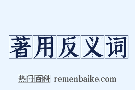著用反义词是什么意思的图片